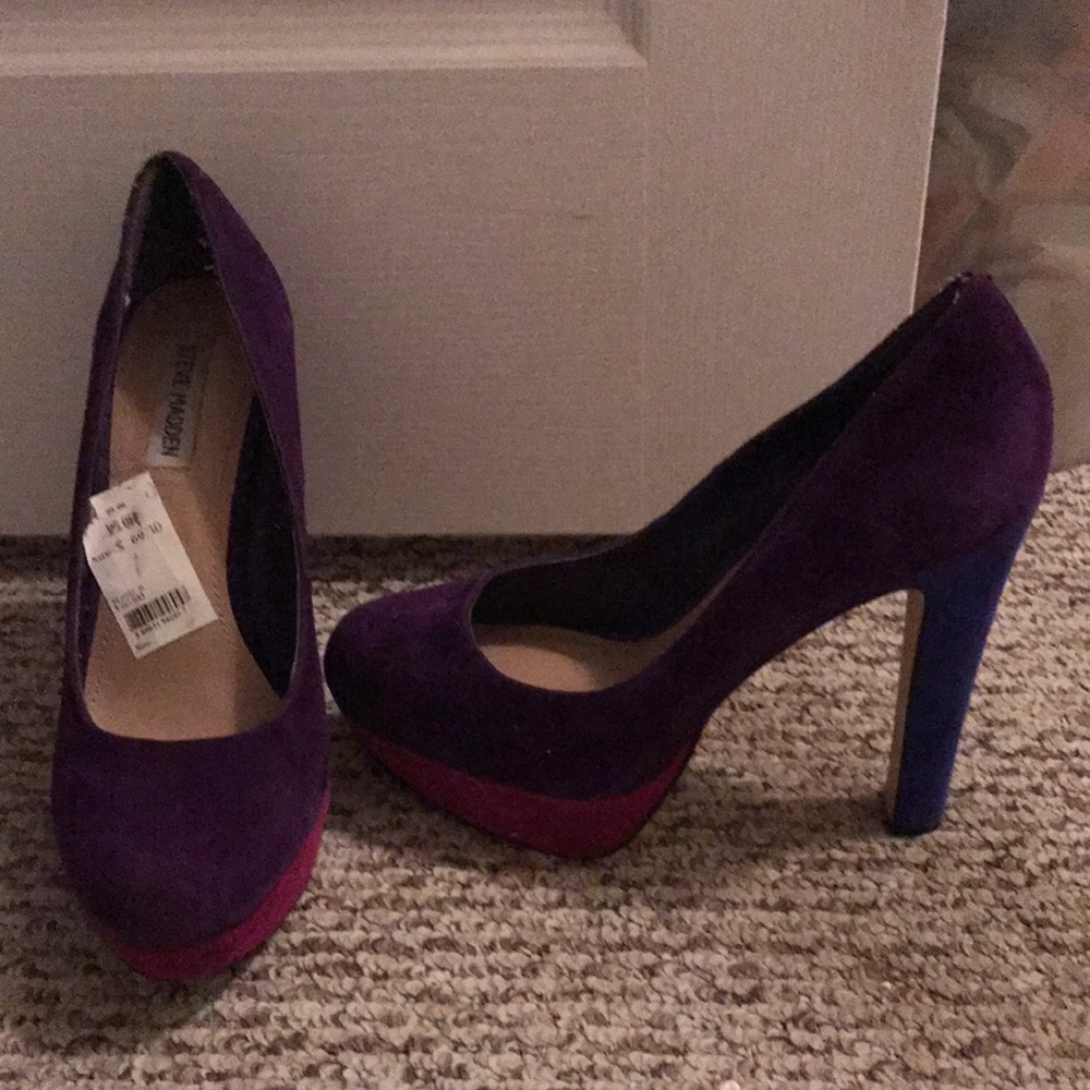 Amazing purple Steve Madden shoes worn twice size 10